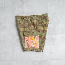 画像をギャラリービューアに読み込む, MAN PATCHWORK SHORT CARGO PANTS  (D)- NEW CAMOUFLAGE -