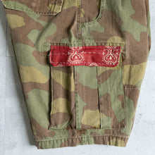 画像をギャラリービューアに読み込む, MAN PATCHWORK SHORT CARGO PANTS  (D)- NEW CAMOUFLAGE -