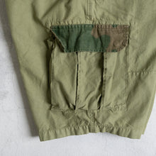 画像をギャラリービューアに読み込む, MAN PATCHWORK SHORT CARGO PANTS  (F)-GREEN -
