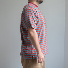 Load image into Gallery viewer, TOWN CRAFT HEAVY PILE BORDER TEE ワイン パイルTシャツ 大きいサイズ ビッグサイズ 大きいサイズメンズ テングストア大阪