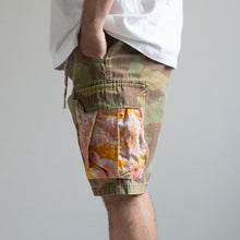 画像をギャラリービューアに読み込む, MAN PATCHWORK SHORT CARGO PANTS  (C)- NEW CAMOUFLAGE -