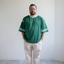 画像をギャラリービューアに読み込む, テングストア大阪 LACMESH FOOTBALL BIG TEE グリーン メッシュTシャツ 大きいサイズメンズ テングストア大阪