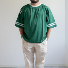 画像をギャラリービューアに読み込む, テングストア大阪 LACMESH FOOTBALL BIG TEE グリーン メッシュTシャツ 大きいサイズメンズ テングストア大阪