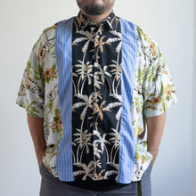 画像をギャラリービューアに読み込む, LIGHT ON THE ANTI CITY REMAKE SHIRTS LACオリジナルリメイクシャツ パッチワークシャツ 大きいサイズ ビッグサイズ 大きいいサイズメンズ テングストア大阪
