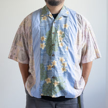 画像をギャラリービューアに読み込む, LIGHT ON THE ANTI CITY REMAKE SHIRTS LACオリジナルリメイクシャツ パッチワークシャツ 大きいサイズ ビッグサイズ 大きいいサイズメンズ テングストア大阪