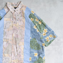 画像をギャラリービューアに読み込む, LIGHT ON THE ANTI CITY REMAKE SHIRTS LACオリジナルリメイクシャツ パッチワークシャツ 大きいサイズ ビッグサイズ 大きいいサイズメンズ テングストア大阪
