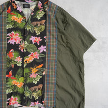 画像をギャラリービューアに読み込む, LIGHT ON THE ANTI CITY REMAKE SHIRTS LACオリジナルリメイクシャツ パッチワークシャツ 大きいサイズ ビッグサイズ 大きいいサイズメンズ テングストア大阪