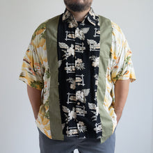 画像をギャラリービューアに読み込む, LIGHT ON THE ANTI CITY REMAKE SHIRTS LACオリジナルリメイクシャツ パッチワークシャツ 大きいサイズ ビッグサイズ 大きいいサイズメンズ テングストア大阪
