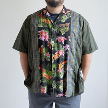 画像をギャラリービューアに読み込む, LIGHT ON THE ANTI CITY REMAKE SHIRTS LACオリジナルリメイクシャツ パッチワークシャツ 大きいサイズ ビッグサイズ 大きいいサイズメンズ テングストア大阪