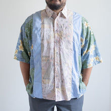 画像をギャラリービューアに読み込む, LIGHT ON THE ANTI CITY REMAKE SHIRTS LACオリジナルリメイクシャツ パッチワークシャツ 大きいサイズ ビッグサイズ 大きいいサイズメンズ テングストア大阪