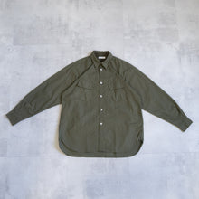 画像をギャラリービューアに読み込む, FUJITO A/W FATIGUE SHIRT カーキ 大きいサイズ メンズ シャツ テングストア大阪