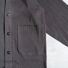 Load image into Gallery viewer, masterkey FLEXIBLE RIB グレイ ニットジャケット 大きいサイズ メンズ テングストア大阪