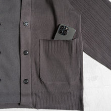 Load image into Gallery viewer, masterkey FLEXIBLE RIB グレイ ニットジャケット 大きいサイズ メンズ テングストア大阪