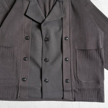 Load image into Gallery viewer, masterkey FLEXIBLE RIB グレイ ニットジャケット 大きいサイズ メンズ テングストア大阪