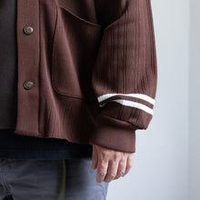 Load image into Gallery viewer, masterkey FLEXIBLE RIB ブラウン ニットジャケット 大きいサイズ メンズ テングストア大阪