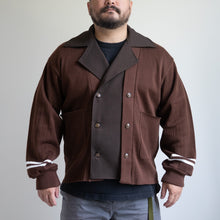 Load image into Gallery viewer, masterkey FLEXIBLE RIB ブラウン ニットジャケット 大きいサイズ メンズ テングストア大阪