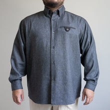 画像をギャラリービューアに読み込む, A/E FLAP POCKET SHIRTS -CHARCOAL -