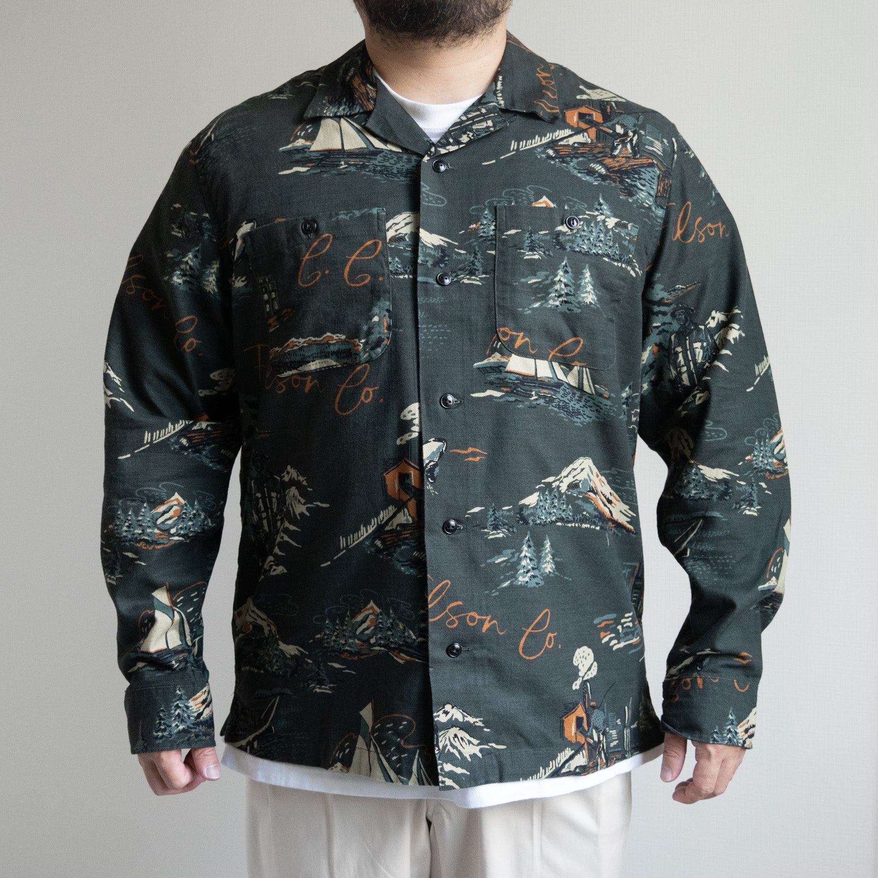 ELK HEIGHTS CAMP SHIRT - GREEN NORTHWEST - – TENG STORE OSAKA