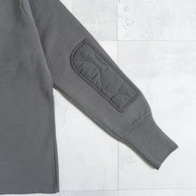 画像をギャラリービューアに読み込む, NON DOWN MILITARY CREW KNIT - CHARCOAL -