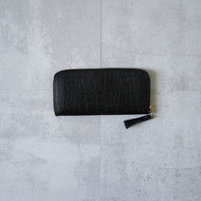 画像をギャラリービューアに読み込む, EMBOSSING ZIP WALLET - BLACK -