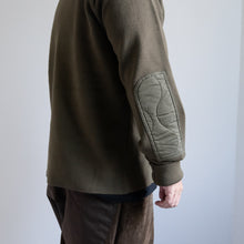 画像をギャラリービューアに読み込む, NON DOWN MILITARY CREW KNIT - D.OLIVE -