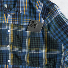 画像をギャラリービューアに読み込む, HORIZONTAL PANEL CAMP SHIRTS -BLUE CHECK -