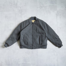 画像をギャラリービューアに読み込む, MELTON MA-1 JACKET  - GRAY -