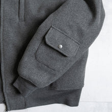 画像をギャラリービューアに読み込む, MELTON MA-1 JACKET  - GRAY -