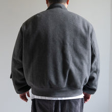 画像をギャラリービューアに読み込む, MELTON MA-1 JACKET  - GRAY -