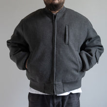 画像をギャラリービューアに読み込む, MELTON MA-1 JACKET  - GRAY -
