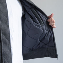 画像をギャラリービューアに読み込む, MELTON MA-1 JACKET  - GRAY -