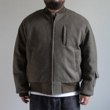 画像をギャラリービューアに読み込む, MELTON MA-1 JACKET  - BROWN -
