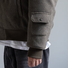 画像をギャラリービューアに読み込む, MELTON MA-1 JACKET  - BROWN -