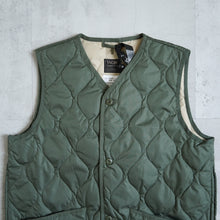 画像をギャラリービューアに読み込む, MILITARY V NECK BUTTON DOWN VEST - OLIVE -