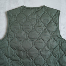 画像をギャラリービューアに読み込む, MILITARY V NECK BUTTON DOWN VEST - OLIVE -