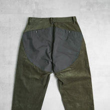 Load image into Gallery viewer, COURDUROY WIDE TAPERED PANTS - OLIVE -