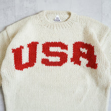画像をギャラリービューアに読み込む, USA HAND KNIT CREW - WHITE -