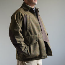 Load image into Gallery viewer, MOON TWEED 3 LAYERED JACKET - OLIVE -