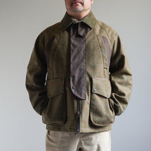 Load image into Gallery viewer, MOON TWEED 3 LAYERED JACKET - OLIVE -