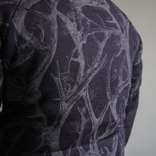 画像をギャラリービューアに読み込む, HORN TREE PRINT WOOL BOA JACKET - NAVY -