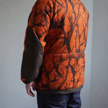 画像をギャラリービューアに読み込む, HORN TREE PRINT WOOL BOA JACKET - ORANGE -