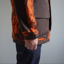 画像をギャラリービューアに読み込む, HORN TREE PRINT WOOL BOA JACKET - ORANGE -