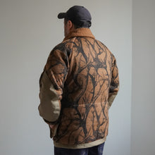 画像をギャラリービューアに読み込む, HORN TREE PRINT WOOL BOA JACKET - BROWN -