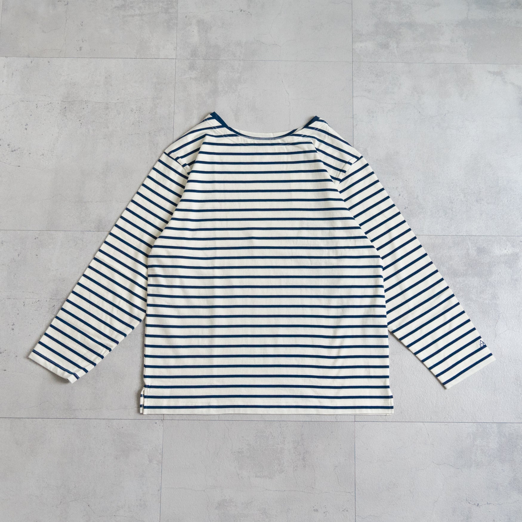 LS BOATNECK BORDER TEE - WHITE×BLUE- – TENG STORE OSAKA