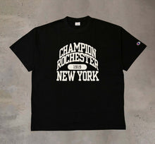 画像をギャラリービューアに読み込む, CHAMPION - SHORT SLEEVE T-SHIRT NY - BLACK