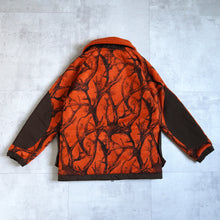 画像をギャラリービューアに読み込む, HORN TREE PRINT WOOL BOA JACKET - ORANGE -