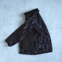 画像をギャラリービューアに読み込む, HORN TREE PRINT WOOL BOA JACKET - NAVY -