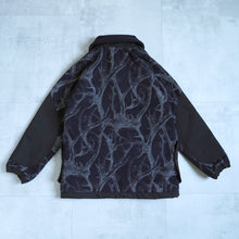 画像をギャラリービューアに読み込む, HORN TREE PRINT WOOL BOA JACKET - NAVY -