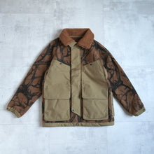 画像をギャラリービューアに読み込む, HORN TREE PRINT WOOL BOA JACKET - BROWN -