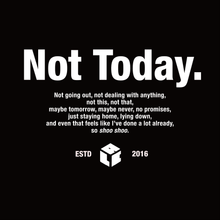 画像をギャラリービューアに読み込む, LAC - NOT TODAY SHORT SLEEVE T-SHIRT - BLACK
